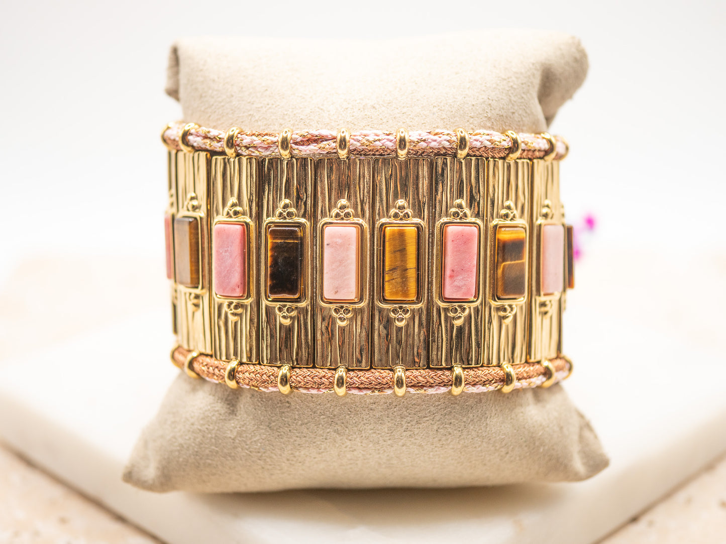 Bracelet Cannage Rosé