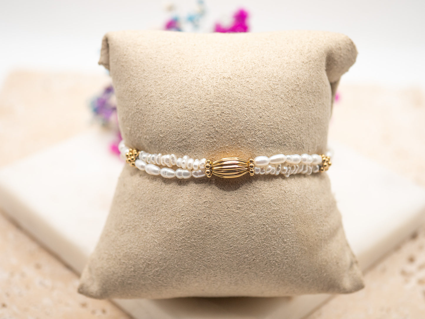 Bracelet Perles Ambrées