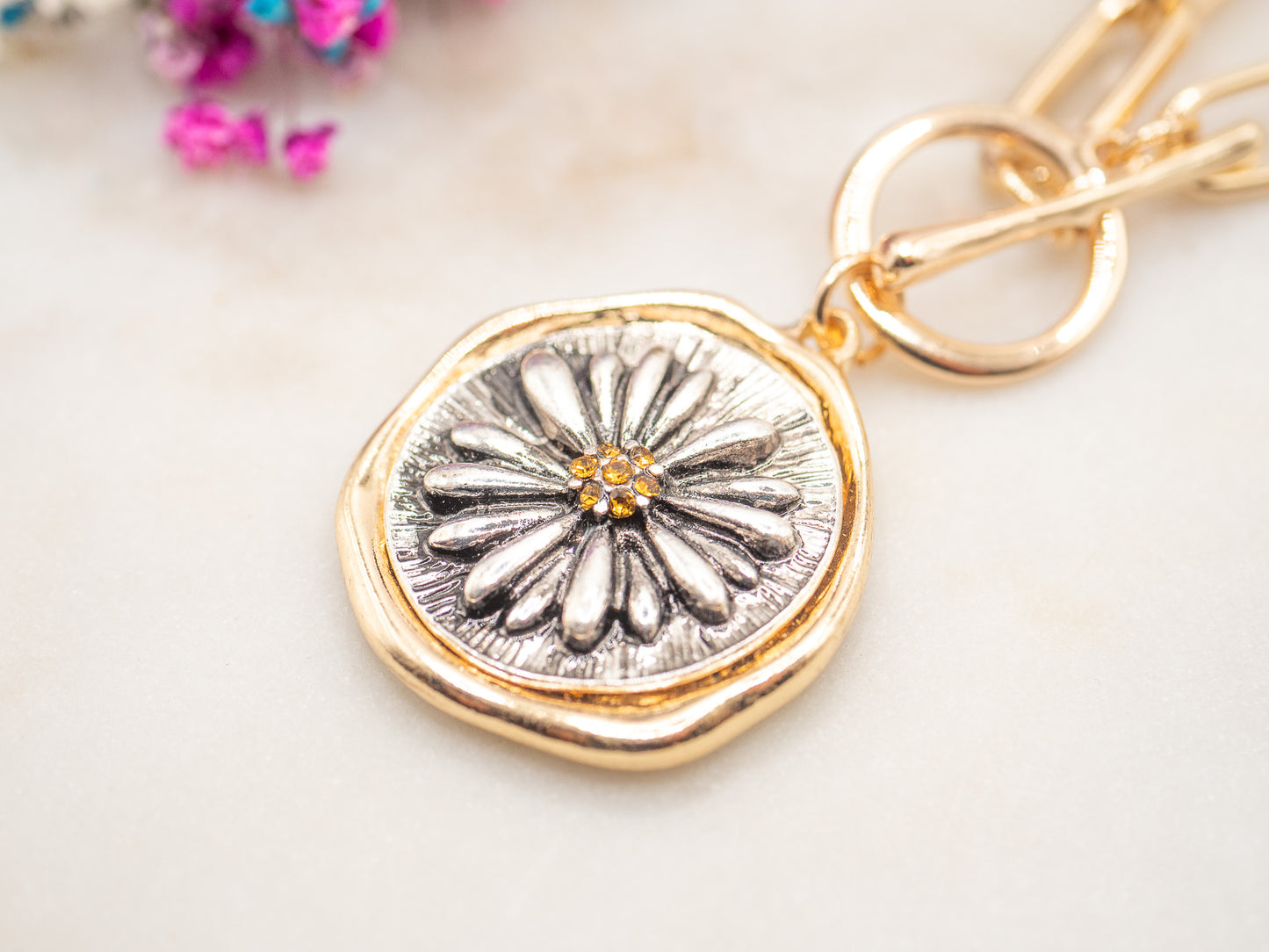 Collier Marguerite Or