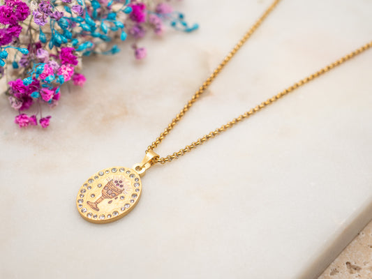 Collier Toast Doré