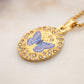 Collier Papillon Azur