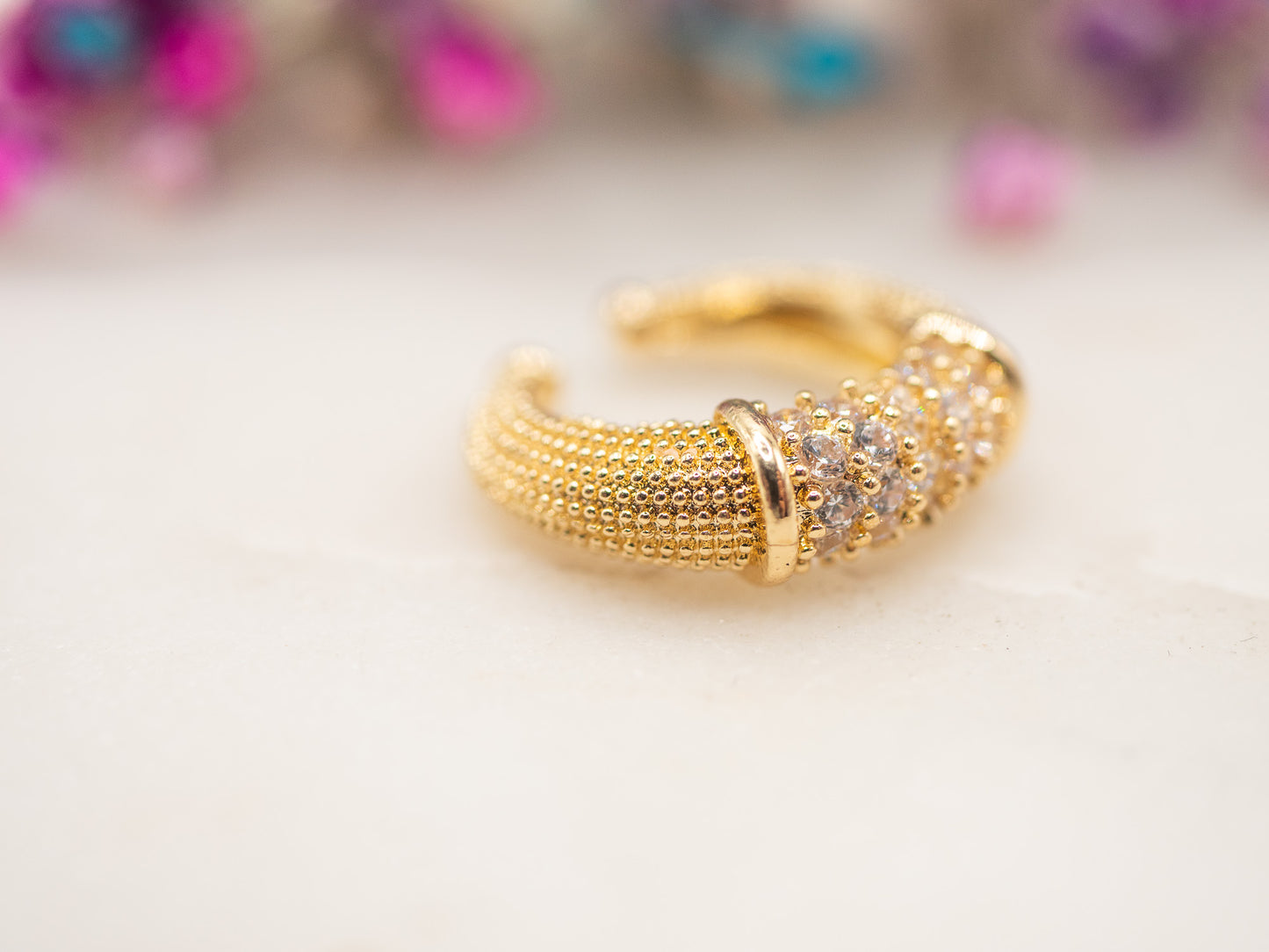 Boucle d'oreille unique Éclat Sablé