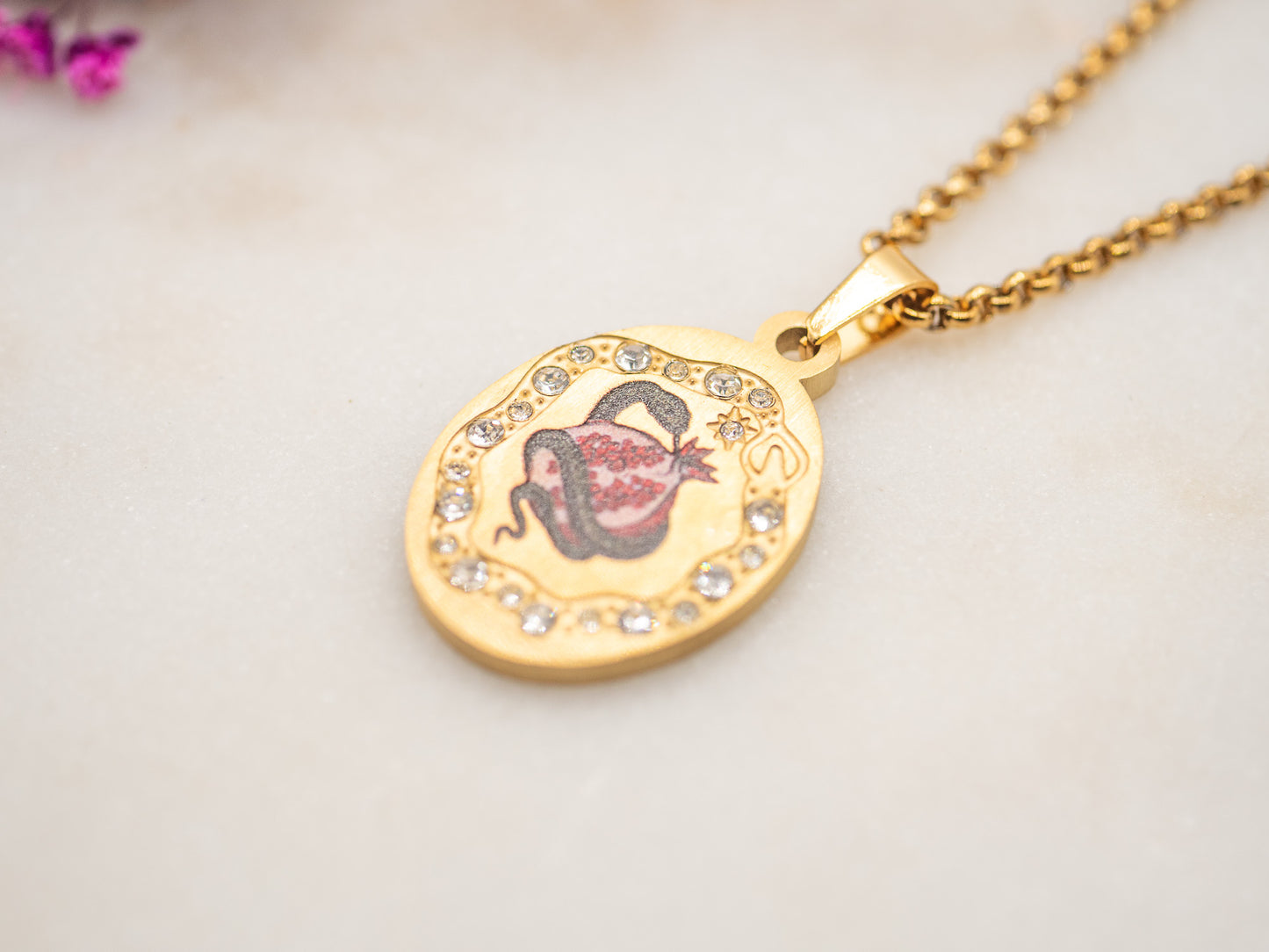 Collier Flamingo Miel