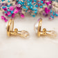 Boucles d'oreilles Perle Sablée (clips)