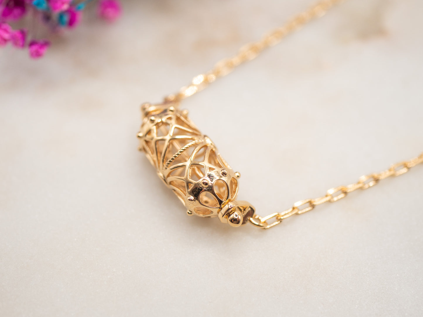 Collier Lanterne Dorée