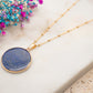 Collier Disque Azur