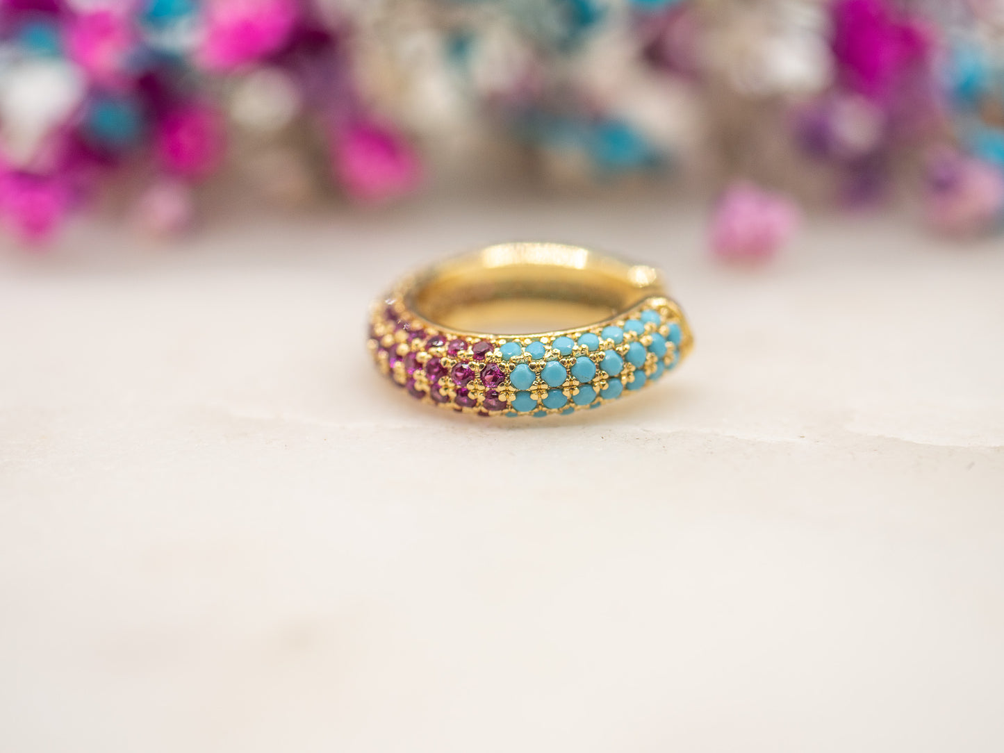 Earcuff Arc-en-Ciel Doré