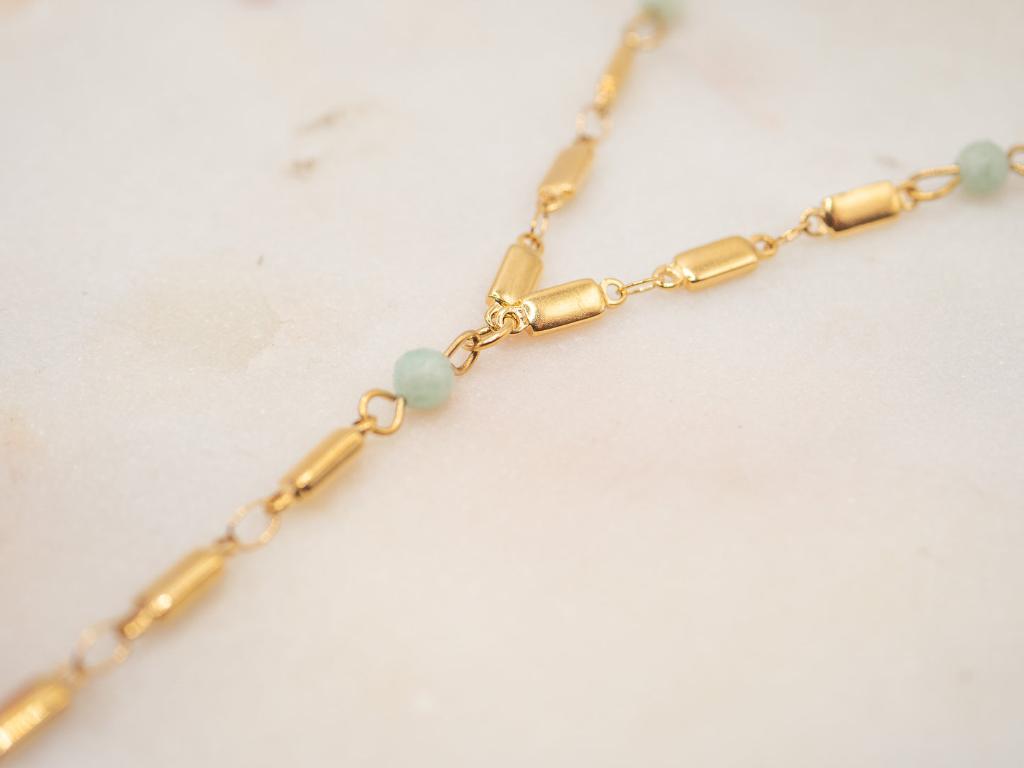 Collier Pompon Menthe