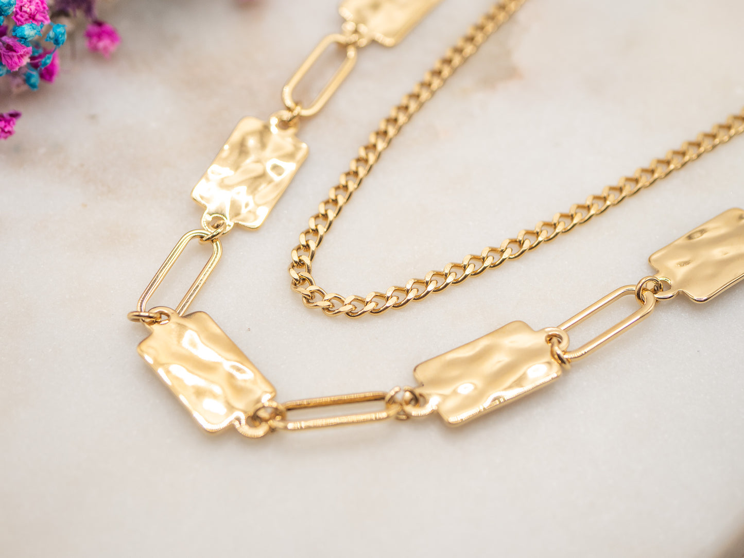 Collier Maillons Vanille