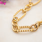 Collier Maille Bronzée