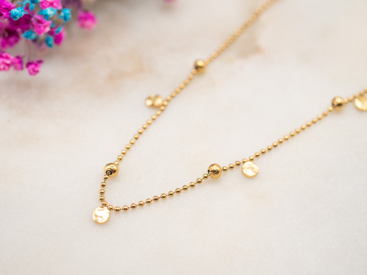 Collier Confetti Doré
