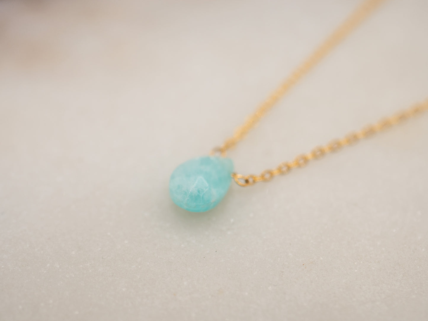 Collier Goutte Azur