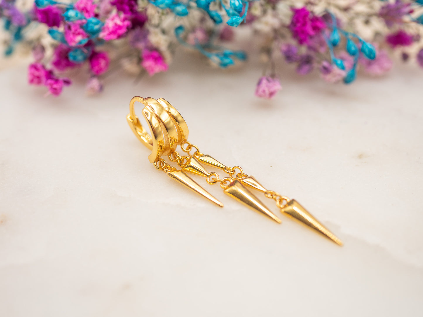 Boucles d'oreilles Flèches Dorées