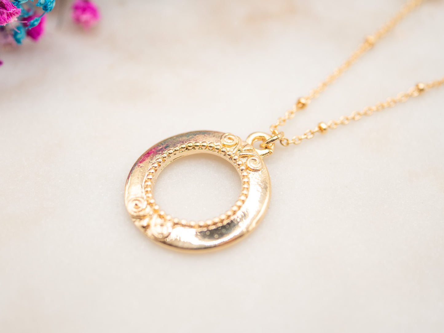Collier Cercle Doré