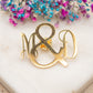 Broche Initiales Soleil