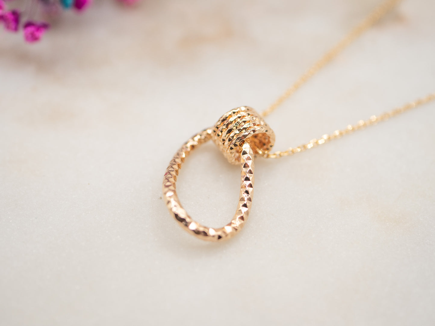 Collier Nœud Sablé