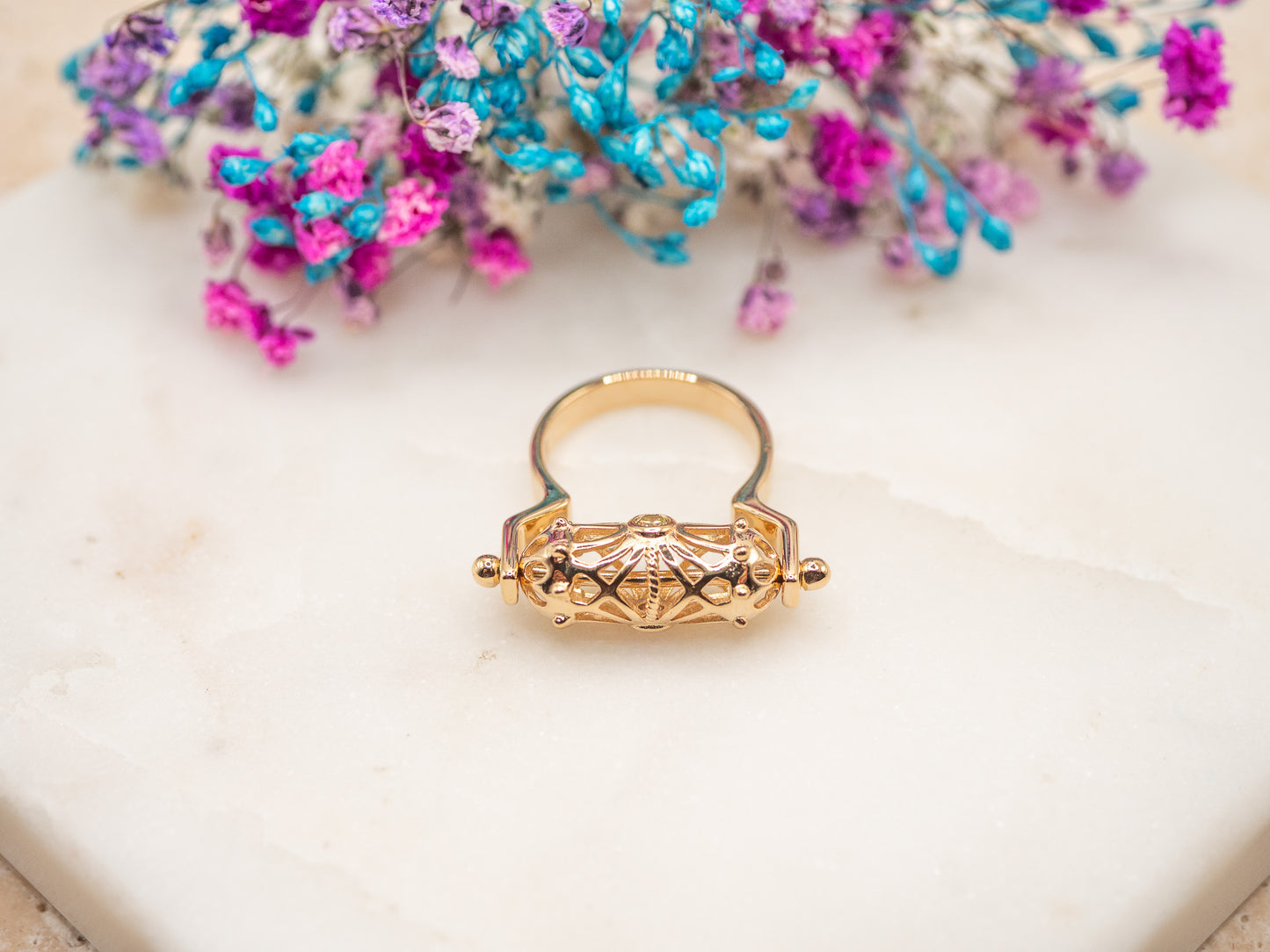 Bague Papillon Miel