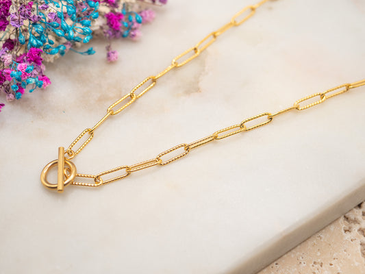 Collier Verrou Doré