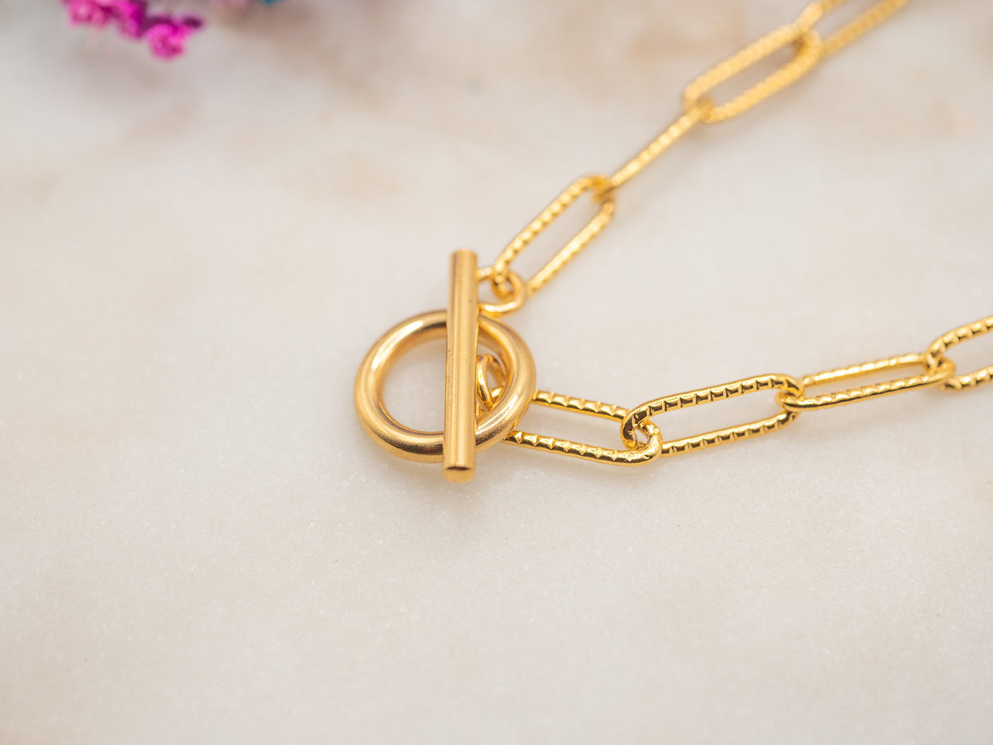 Collier Verrou Doré