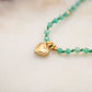 Collier Cœur Lagune