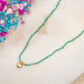 Collier Cœur Lagune