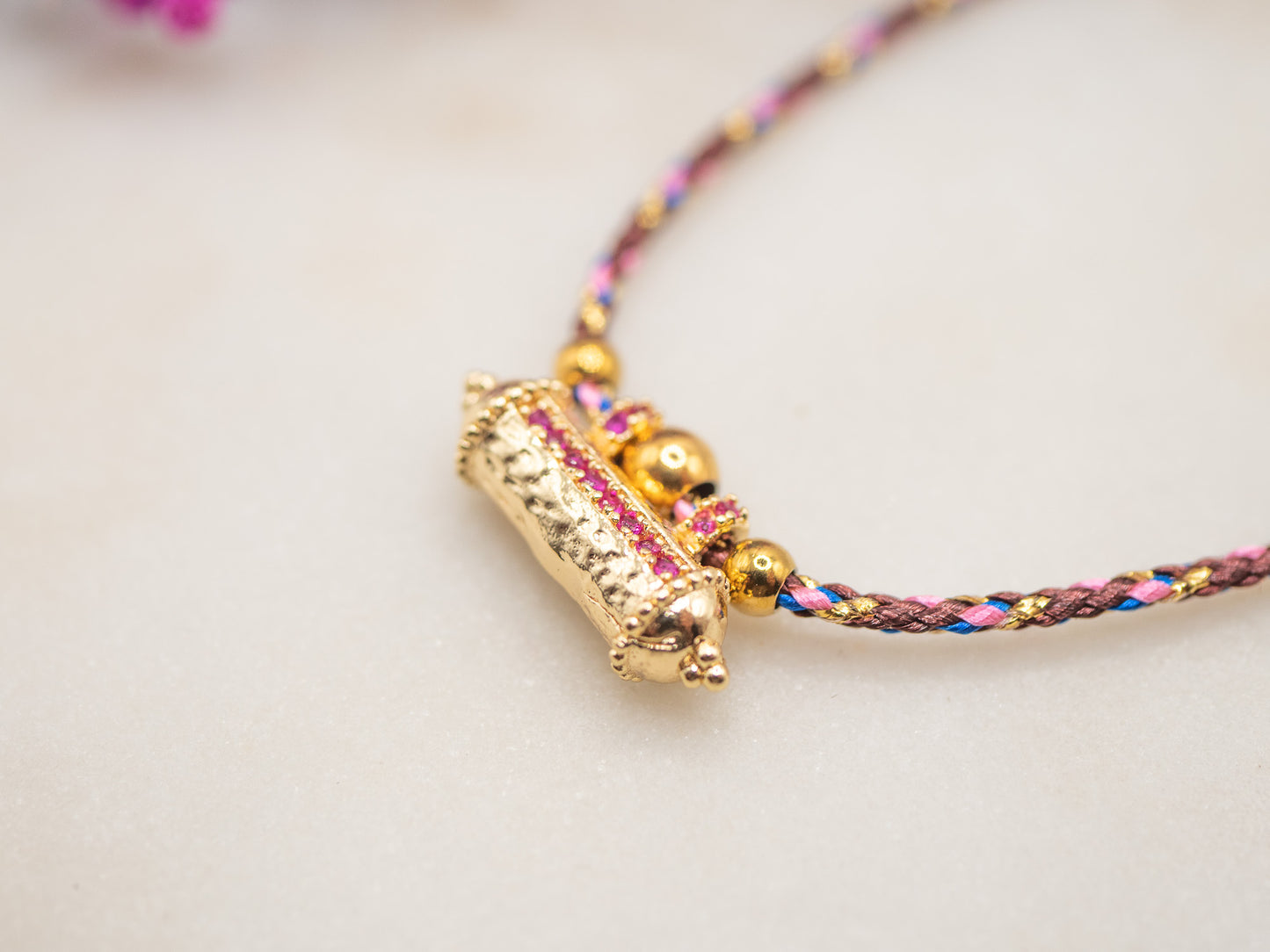 Collier Talisman Rosé