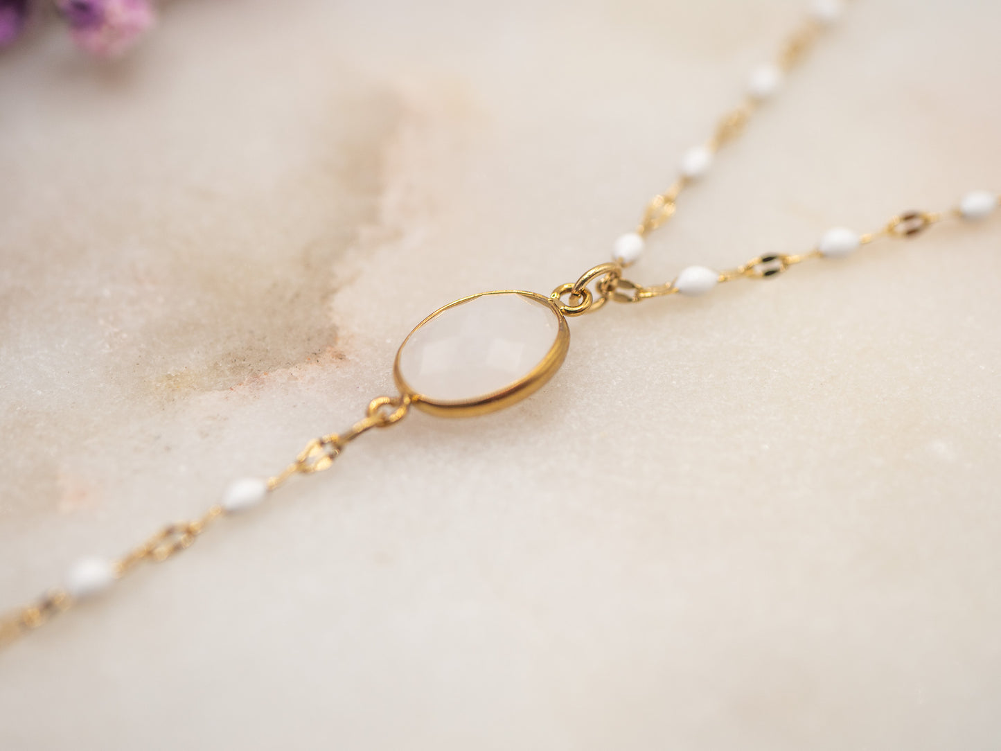 Collier Halo Nacré