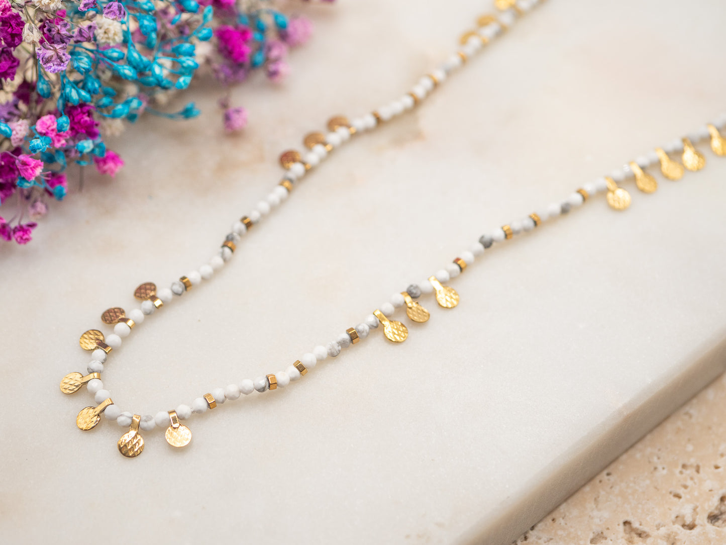 Collier Piécettes Ivoire