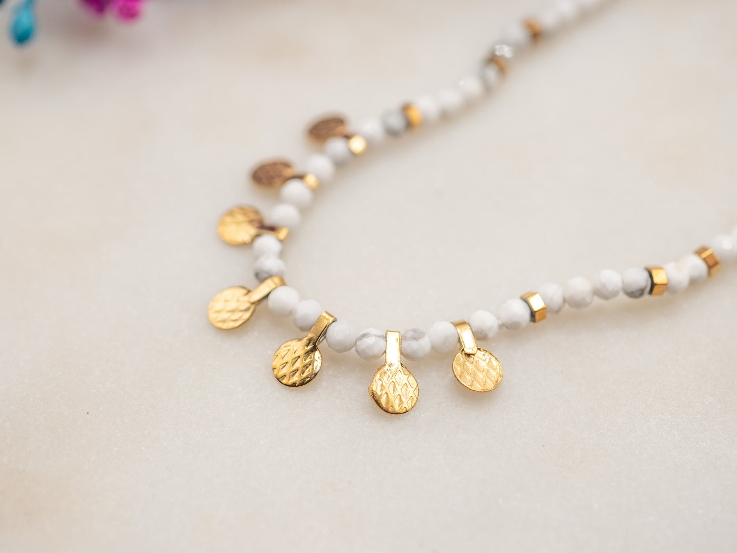 Collier Piécettes Ivoire
