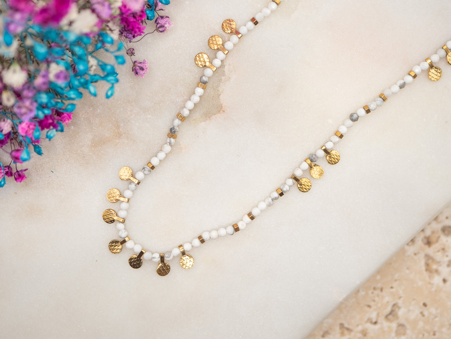 Collier Piécettes Ivoire