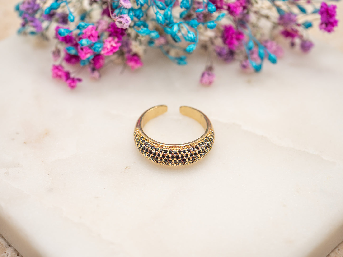 Bague ajustable Sable Nocturne
