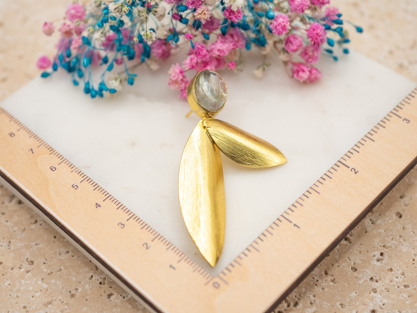 Boucles d'oreilles Hojas de Cristal