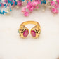 Bague Doble Rubí del Sol