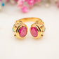 Bague Doble Rubí del Sol