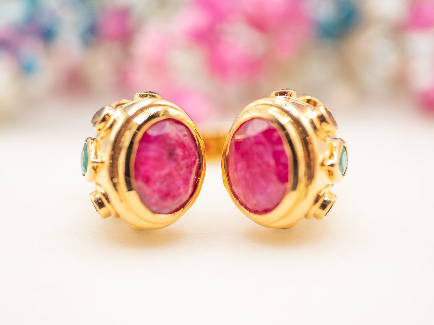 Bague Doble Rubí del Sol