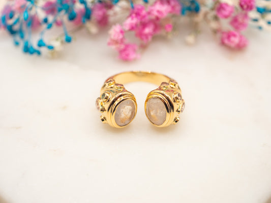 Bague Doble Quartz Lunaire
