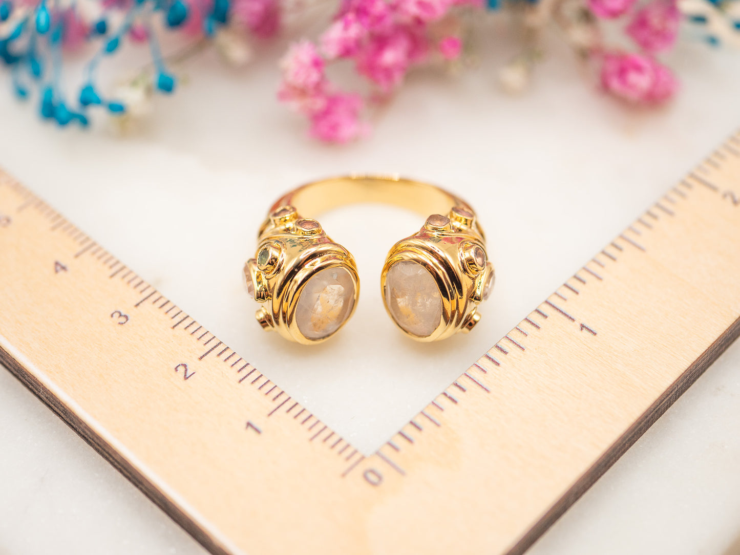Bague Doble Quartz Lunaire