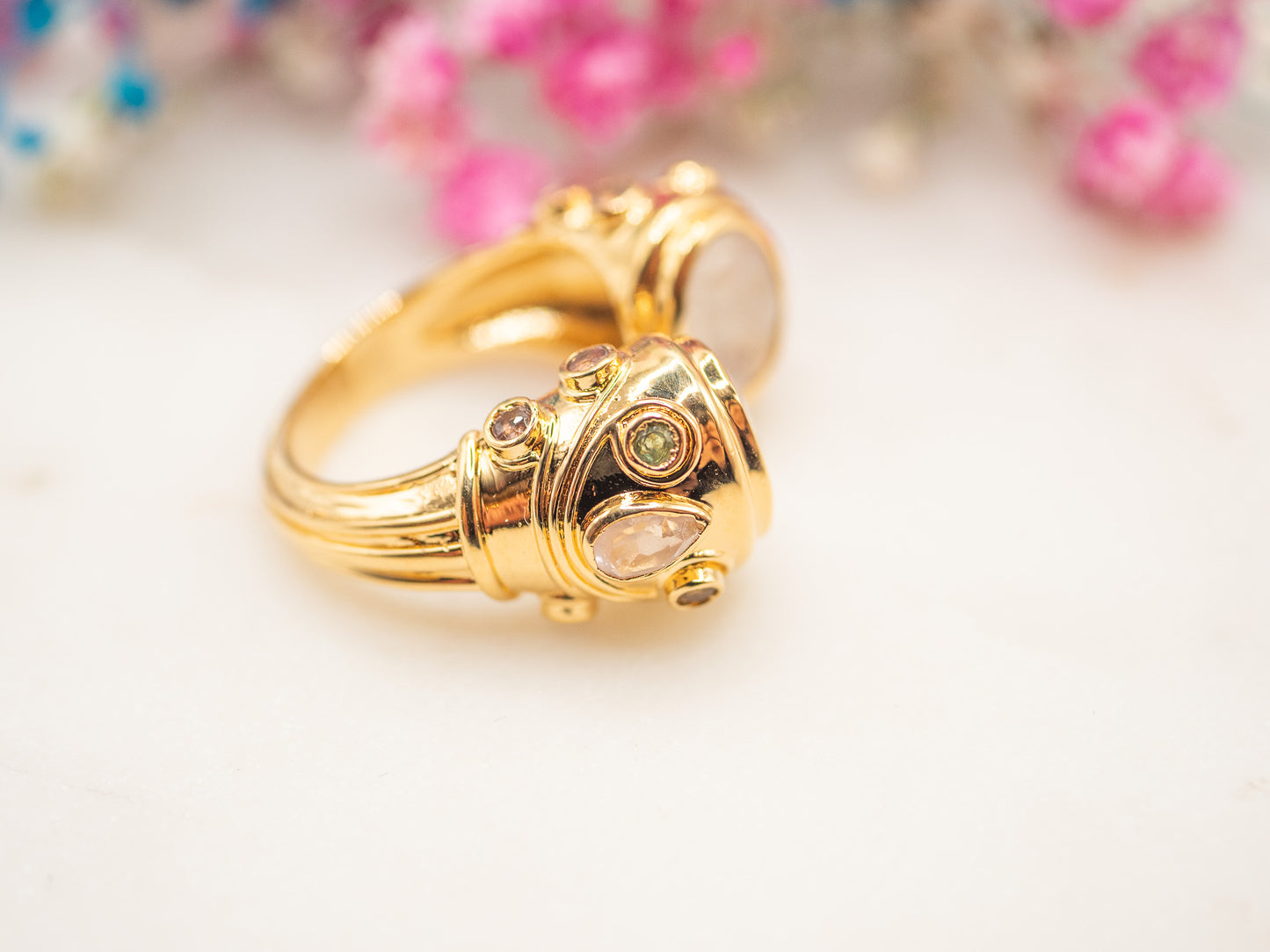 Bague Doble Quartz Lunaire