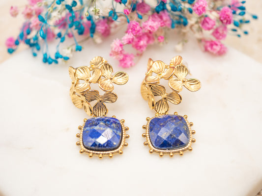 Boucles d’oreilles Figa (bleu)