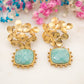 Boucles d’oreilles Figa (vert d'eau)