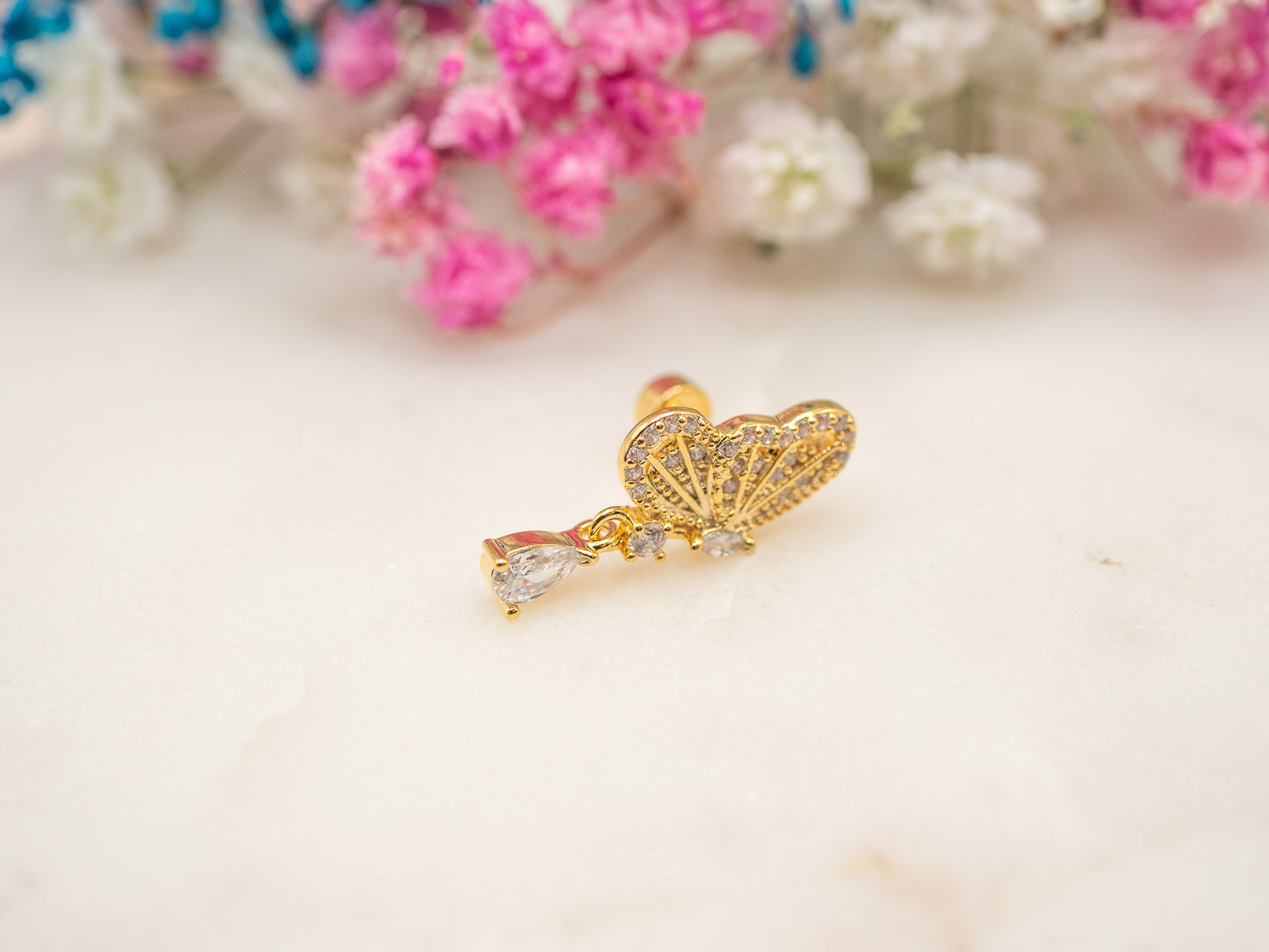 Boucle d'oreille Mariposa