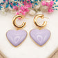 Boucles d'oreilles Loverdose (lilas)