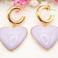 Boucles d'oreilles Loverdose (lilas)