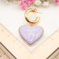 Boucles d'oreilles Loverdose (lilas)