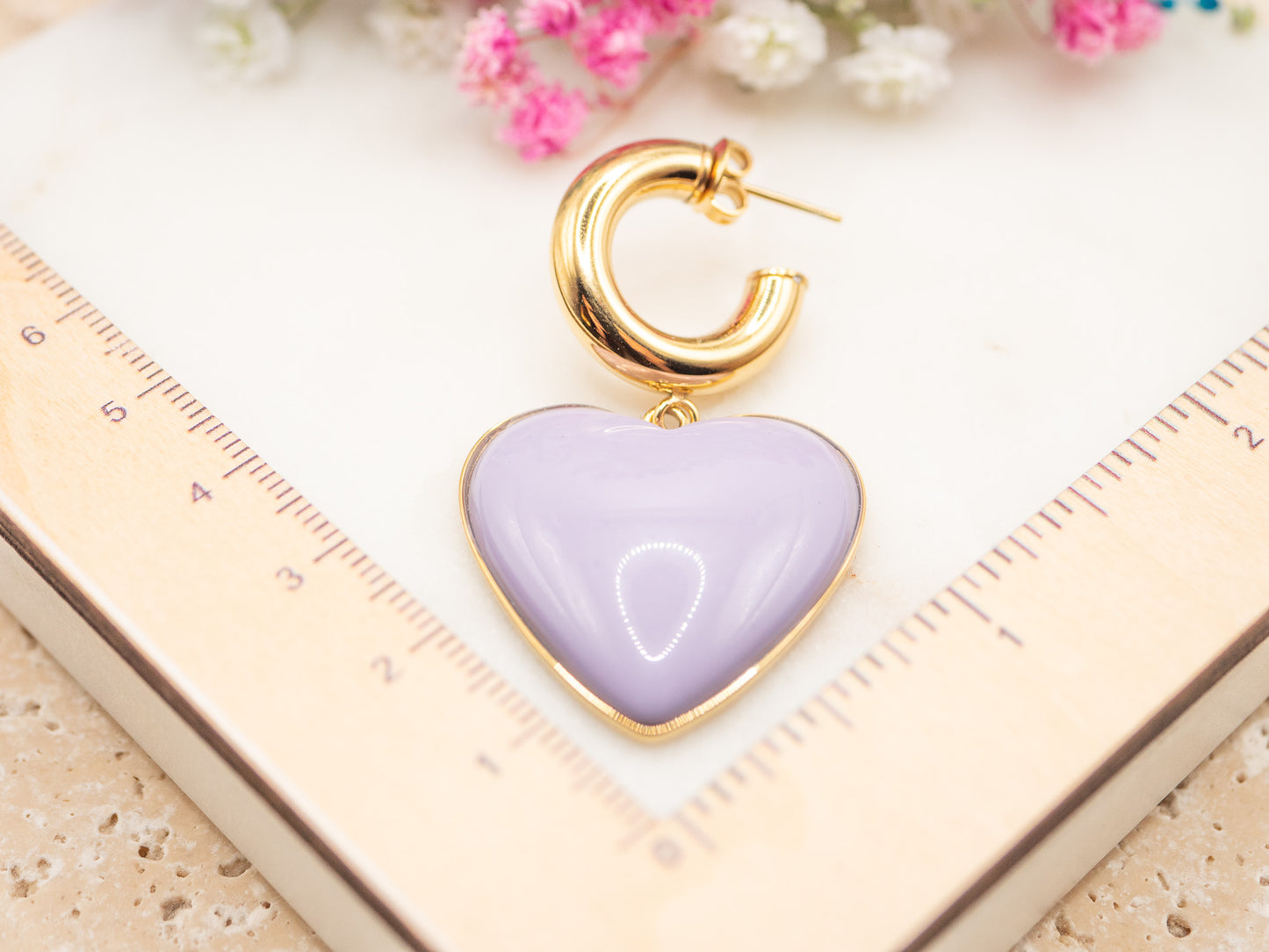 Boucles d'oreilles Loverdose (lilas)