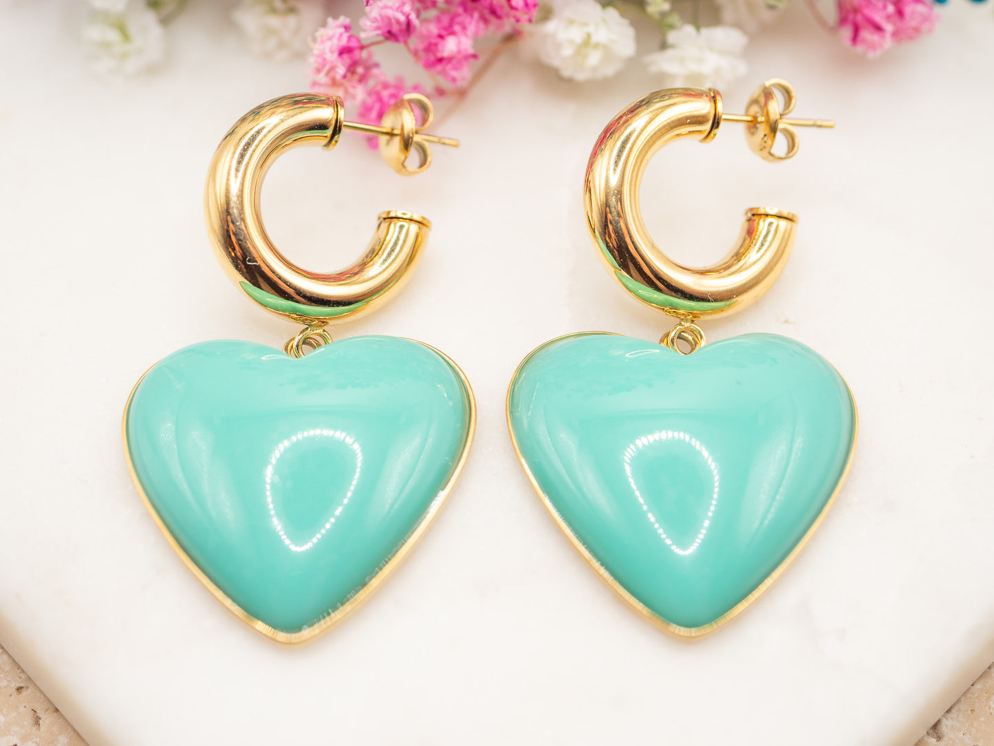 Boucles d'oreilles Loverdose (turquoise)