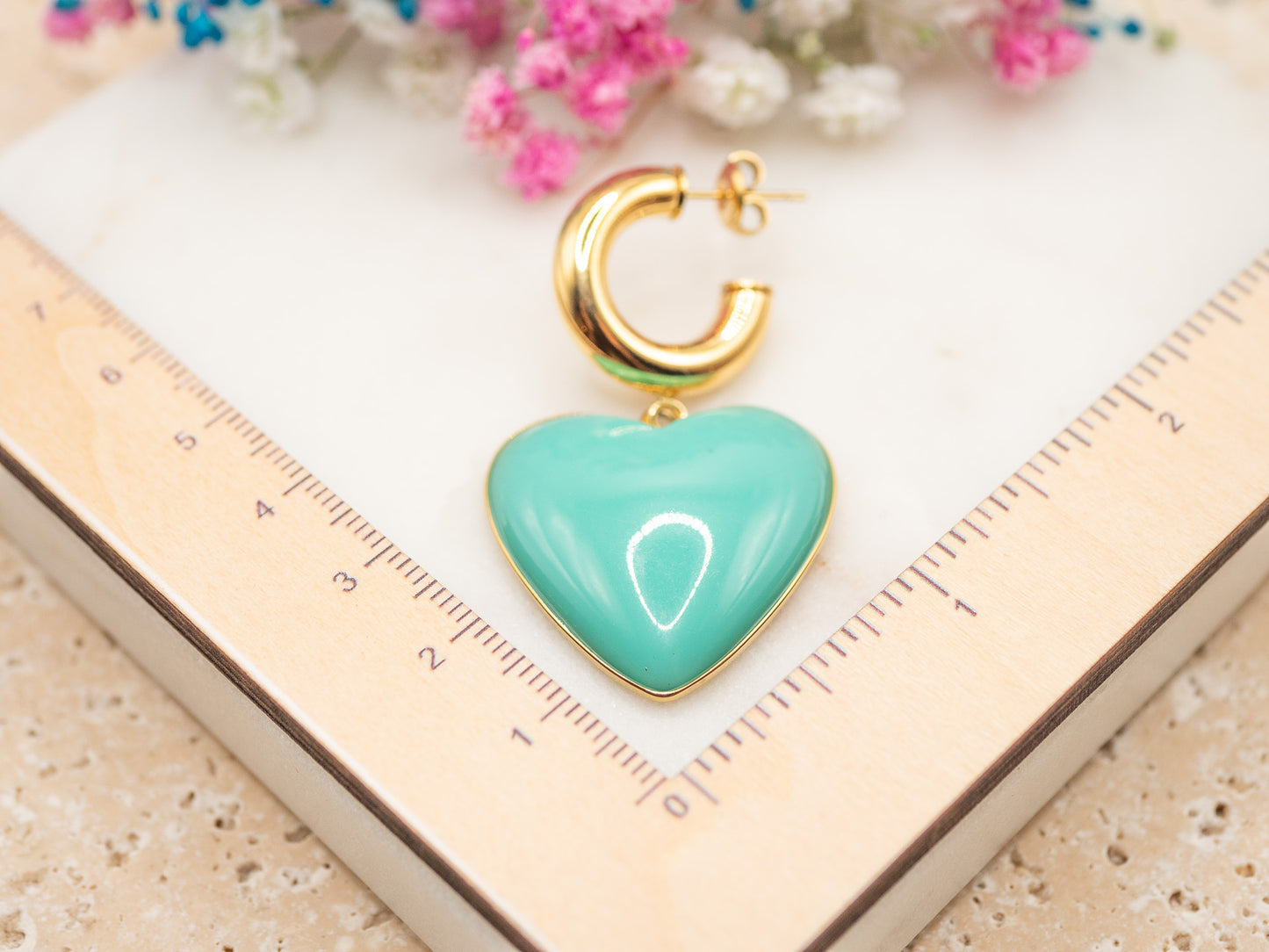 Boucles d'oreilles Loverdose (turquoise)