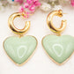 Boucles d'oreilles Loverdose (vert d'eau)