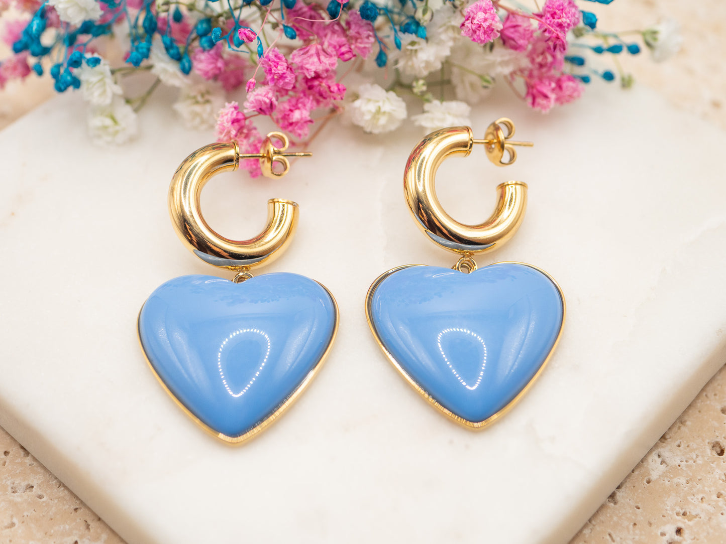 Boucles d'oreilles Loverdose (bleu)
