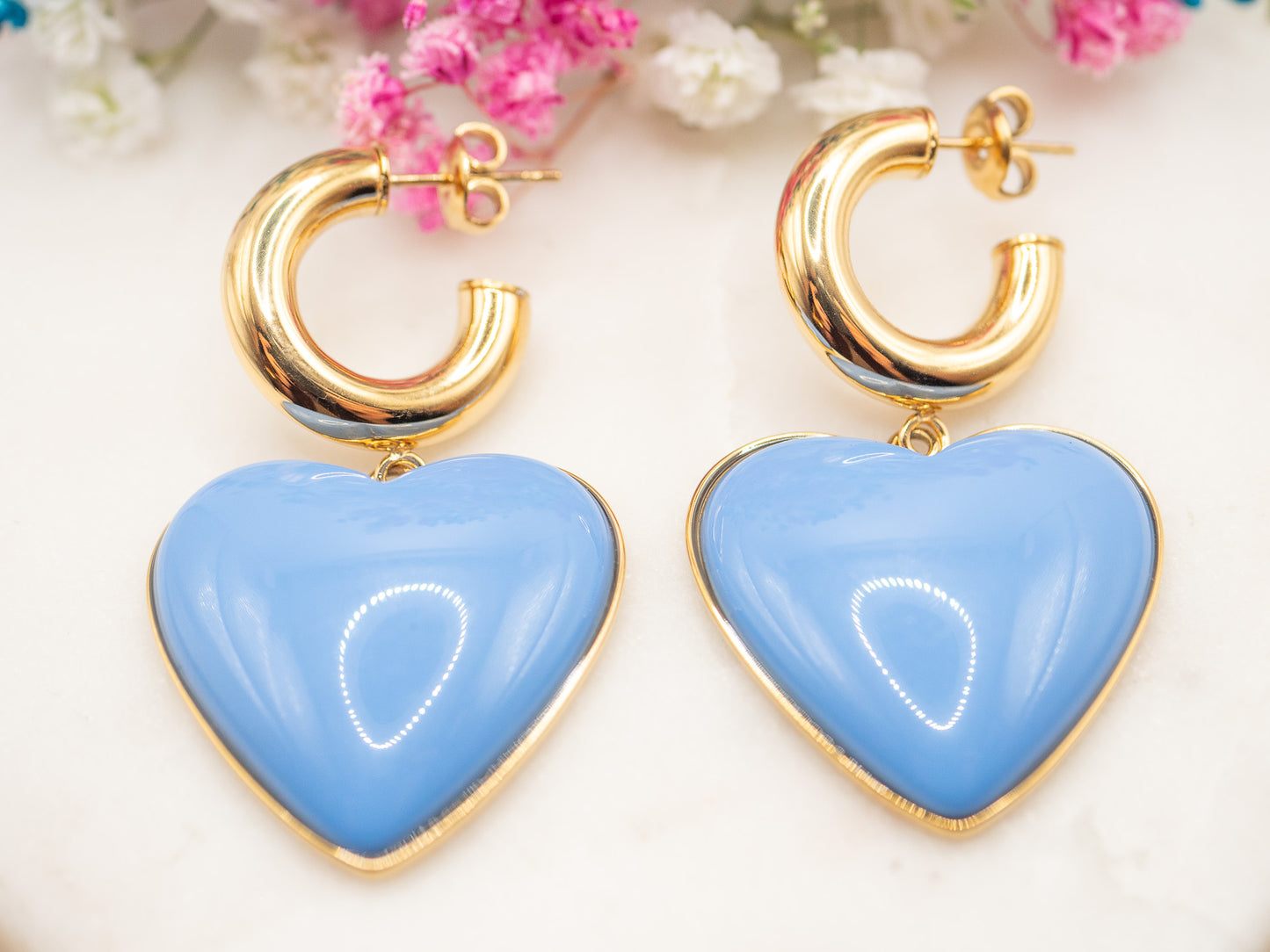 Boucles d'oreilles Loverdose (bleu)